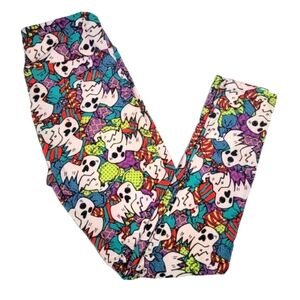 Lularoe Ghost and Candy Design Leggings Women's One Size 2-12